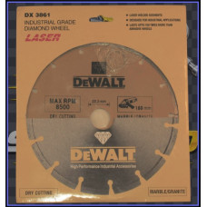 دیسک برش سنگ DEWALT DX3861 سایز 180mm Laserماربل و گرانیت دندانه‌دار